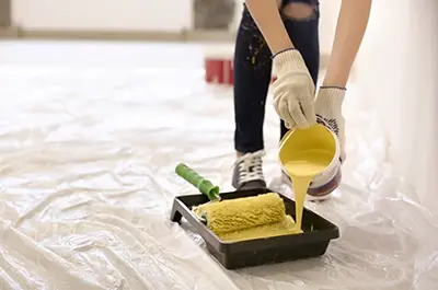 Interior and exterior house painting project in Georgetown Ontario